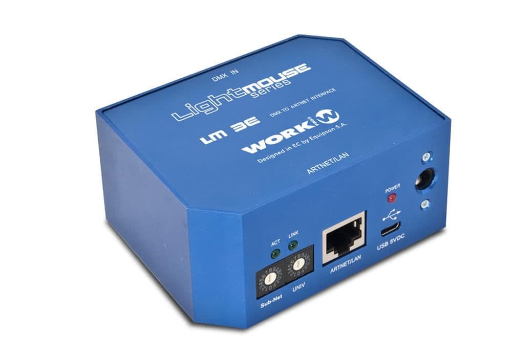 Work LM 3E конвертор сигналов DMX в Ethernet протокол WorkNet - фото 1 - id-p83676289