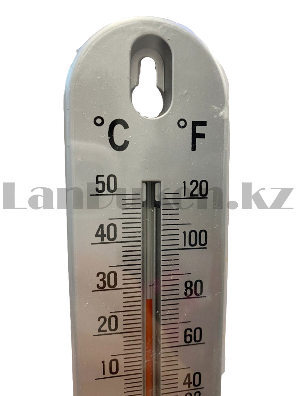 Термометр настенный оконный комнатный пластиковый без ртути с цельсием и фаренгейтом BG109 серый - фото 4 - id-p83682000
