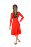 Платье рейтинговое длин.рукав без петли круглая горловина   АККУ Цвет Красный Размер 34 Материал Полиамид, фото 3