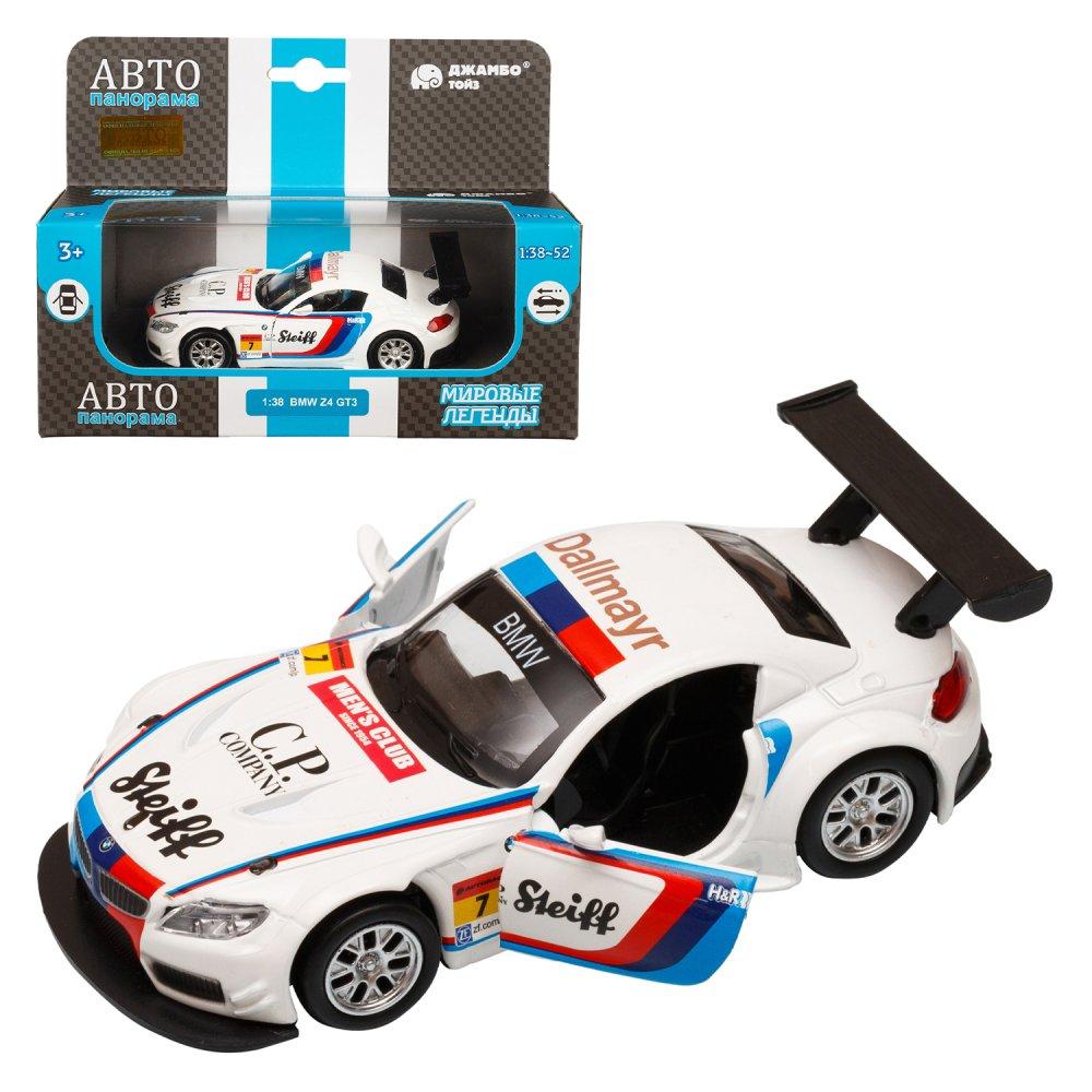 1/42 АВТО Панорама "Мировые Легенды" Металлическая модель BMW Z4 GT3, 11 см.
