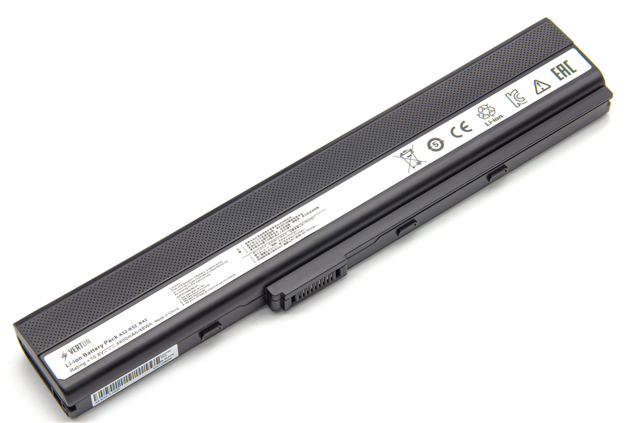 Аккумулятор для ноутбука Asus A32-K52/ 11,1 В / 4400 мАч