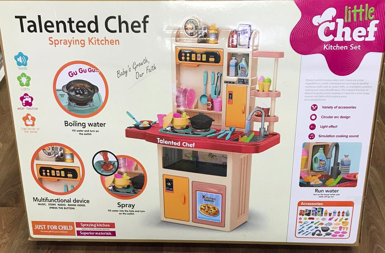 Детская игровая кухня Little Chef со звуком и светом - фото 2 - id-p83683472