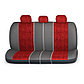Чехлы на сиденья Модельные MULTI COMFORT красный,велюр экокожа,ортопедическая поддержка (, фото 3