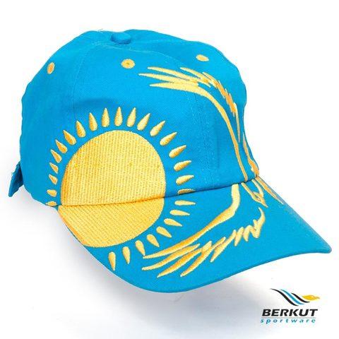Бейсболка с 3D-вышевкой Patriot KZ BERKUT Sportware (Солнце Казахстана на бирюзовом) - фото 2 - id-p83684894