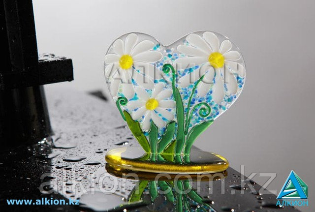 Сувенир из стекла "Сердечко"