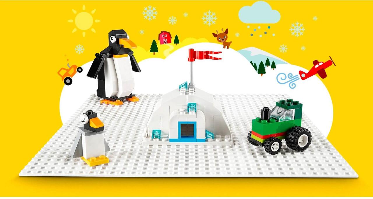 LEGO: Белая базовая пластина Classic 11010