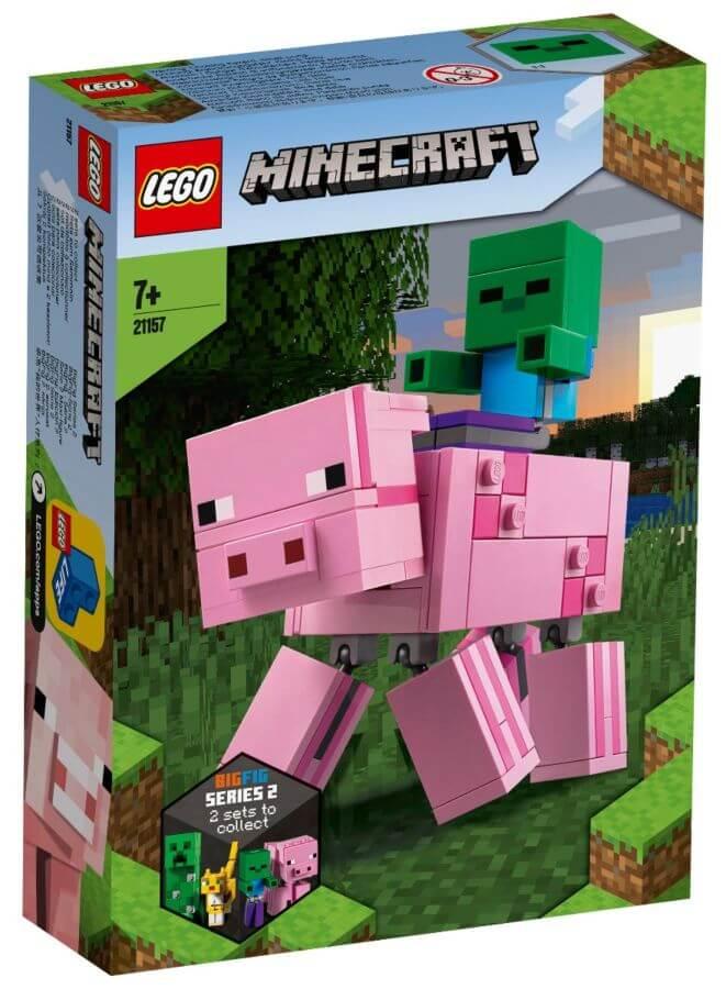 LEGO: Большие фигурки Свинья и Зомби-ребёнок Minecraft 21157