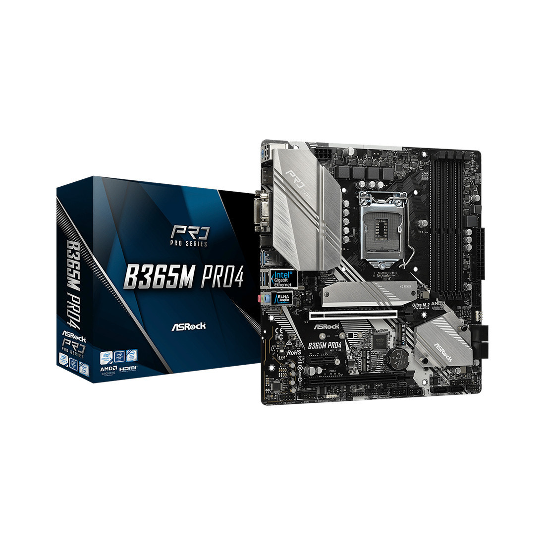 Материнская плата ASRock B365M PRO4 (4717677338027)