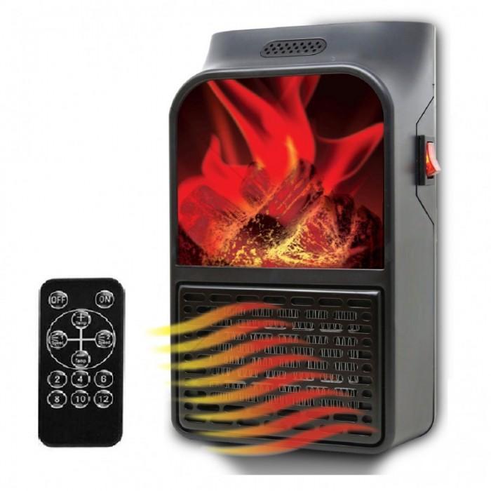 Портативный обогреватель Flame Heater с имитацией камина.