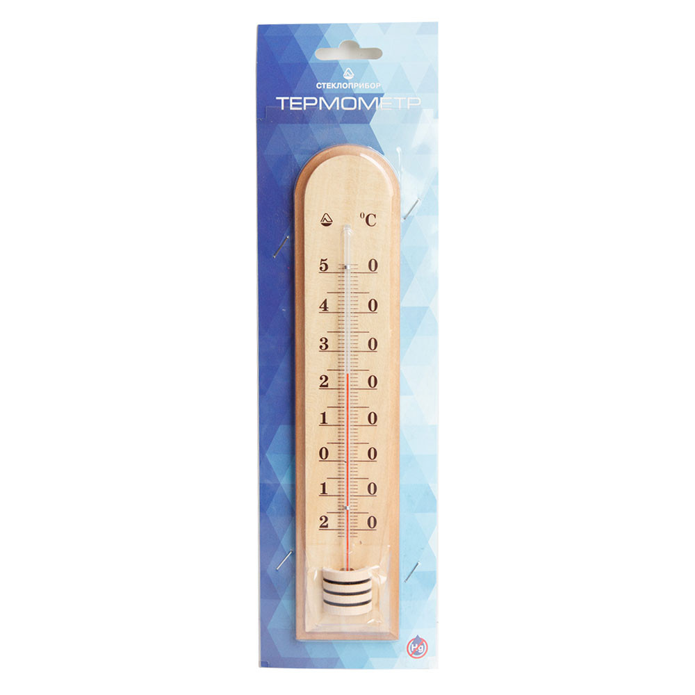 Термометр сувенирный деревянный Д-7 Стеклоприбор