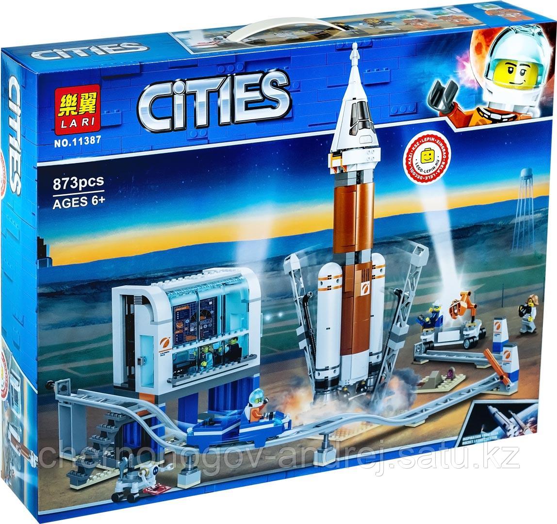 Конструктор Аналог лего Lego 60228, Lari 11387 Ракета для запуска в далекий космос и пульт управления запуском