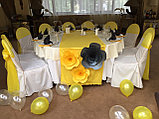 Оформление свадьбы в серо-желтых тонах, фото 5