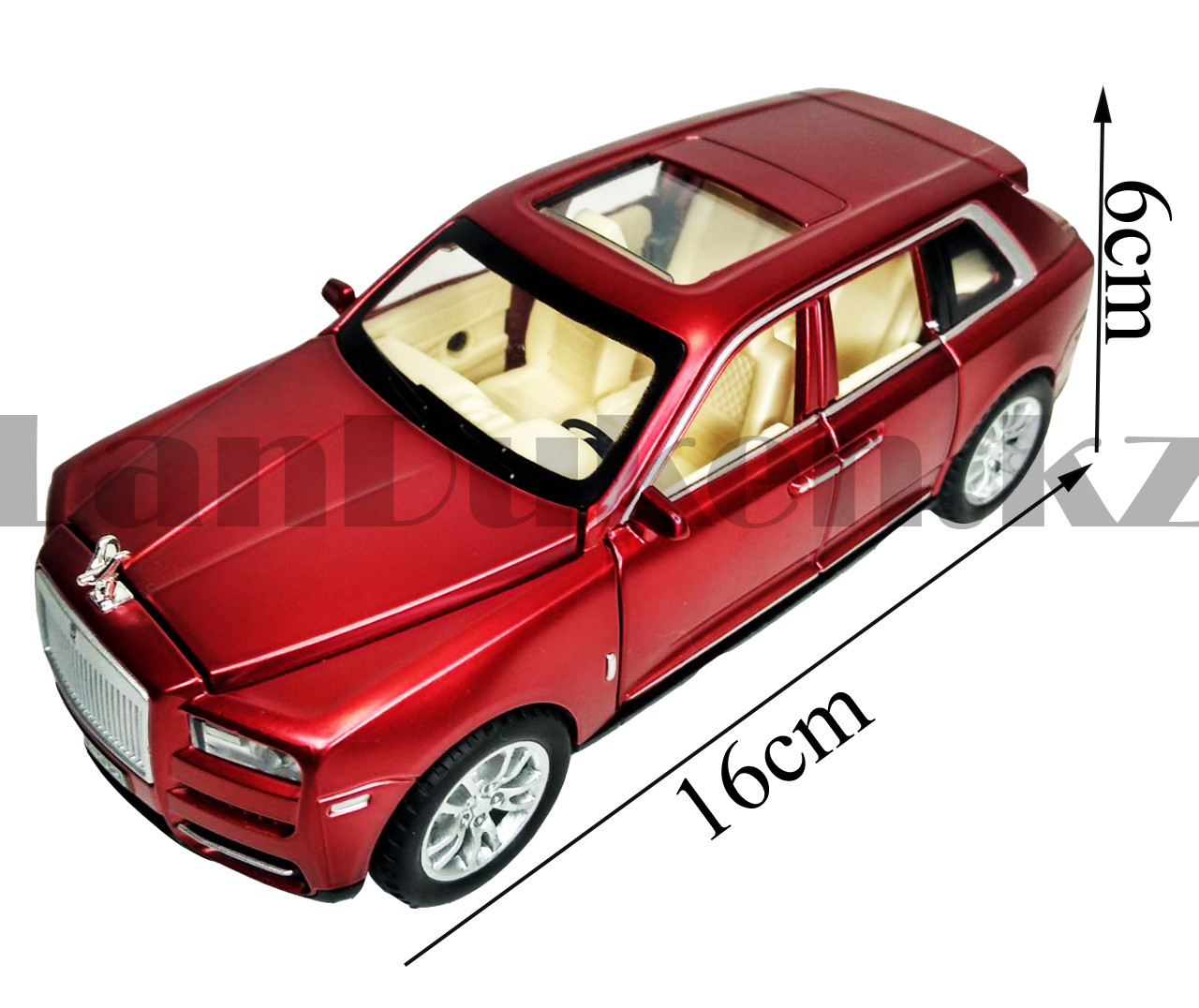 Игрушка детская машинка Rolls Royce металлическая с свето-звуковым эффектом Die-Cast Metal Model Car Красная - фото 3 - id-p83709882