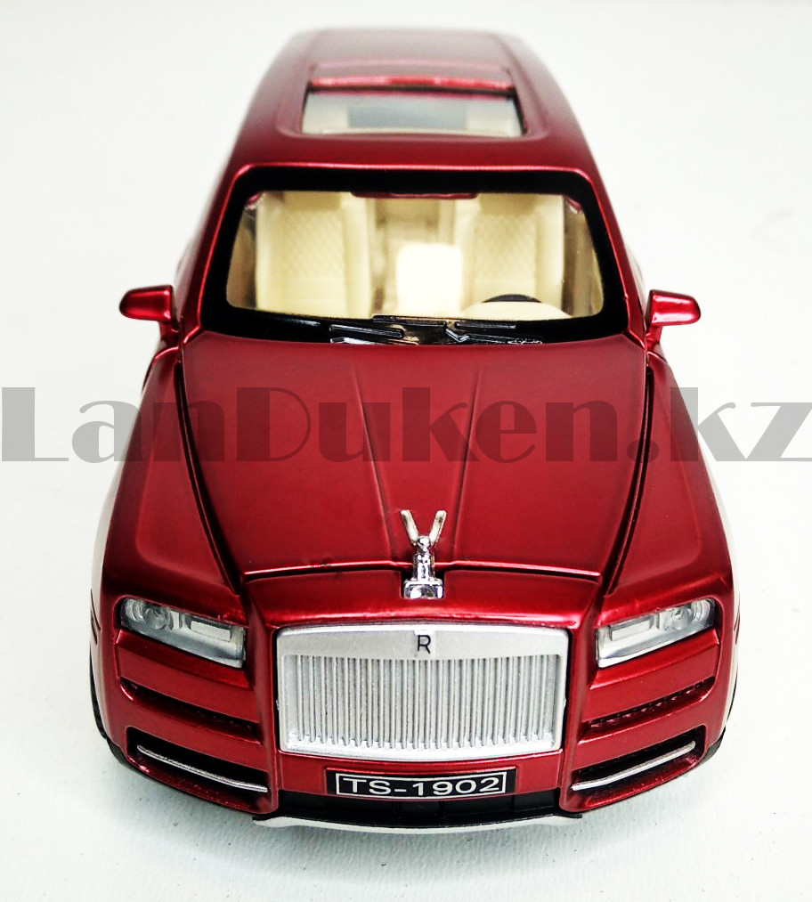 Игрушка детская машинка Rolls Royce металлическая с свето-звуковым эффектом Die-Cast Metal Model Car Красная - фото 9 - id-p83709882