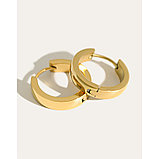 Серьги двусторонние '' Золотые кольца'' позолота, фото 4