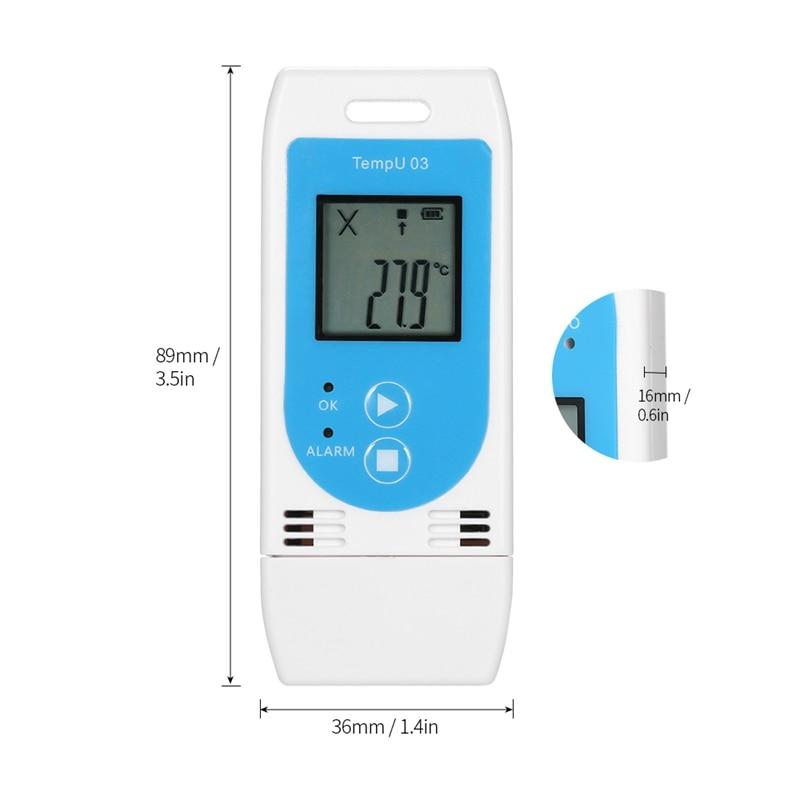 Даталоггер  данных влажности и температуры, ЖК-дисплей, USB,Temp U3