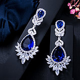 Серьги "Султан Ахмет" с синими кристаллами, фото 5