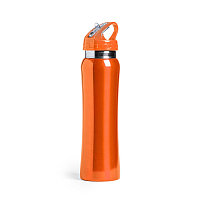 Бутылка для воды SMALY с трубочкой, нержавеющая сталь, Оранжевый, -, 346280 05