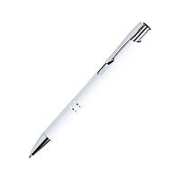 Ручка шариковая ZROMEN, металл, софт-покрытие, Белый, -, 346366 01