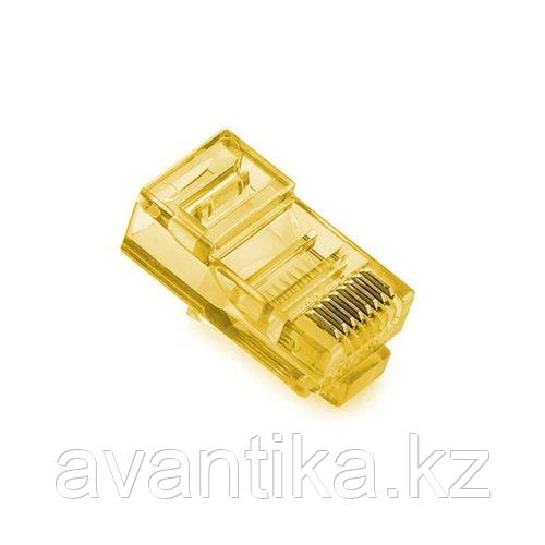 Коннектор  RJ45 8P8C желтый