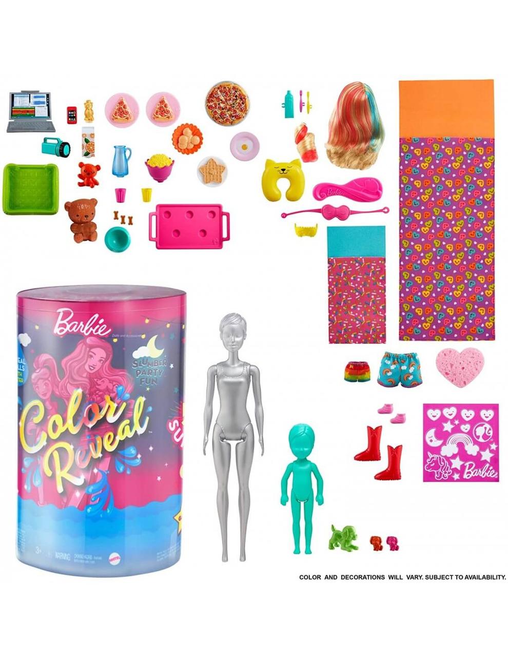 Barbie Colour Reveal Пижамная вечеринка