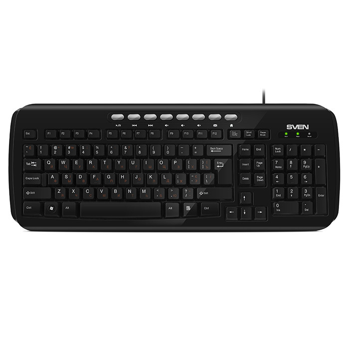 SVEN KB-C3050 Клавиатура проводная мультимедийная, цвет черный, фото 1