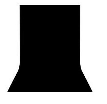 Студийный тканевый черный фон 6м × 2,3 м, фото 2