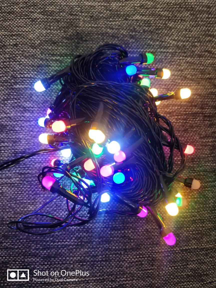 Гирлянда "Огоньки", матовые, цветные, 100 LED, 10 м