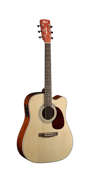 Электро-акустическая гитара, с вырезом, цвет натуральный глянцевый, Cort MR500E-NT - фото 1 - id-p83741268