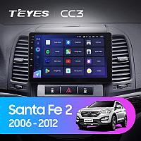 Автомагнитола Teyes CC3 3GB/32GB для Hyundai Santa Fe 2 2006-2012