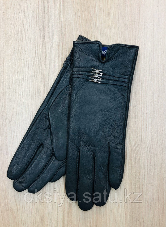 Женские темно-серые перчатки. - фото 5 - id-p83752446