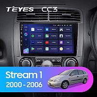 Автомагнитола Teyes CC3 3GB/32GB для Honda Stream 1 2000-2006