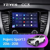 Автомагнитола Teyes CC3 3GB/32GB для Mitsubishi Pajero Sport 3 2016-2018