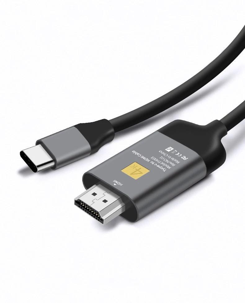 Кабель USB Type-C - HDMI (папа) 2.0, 4K