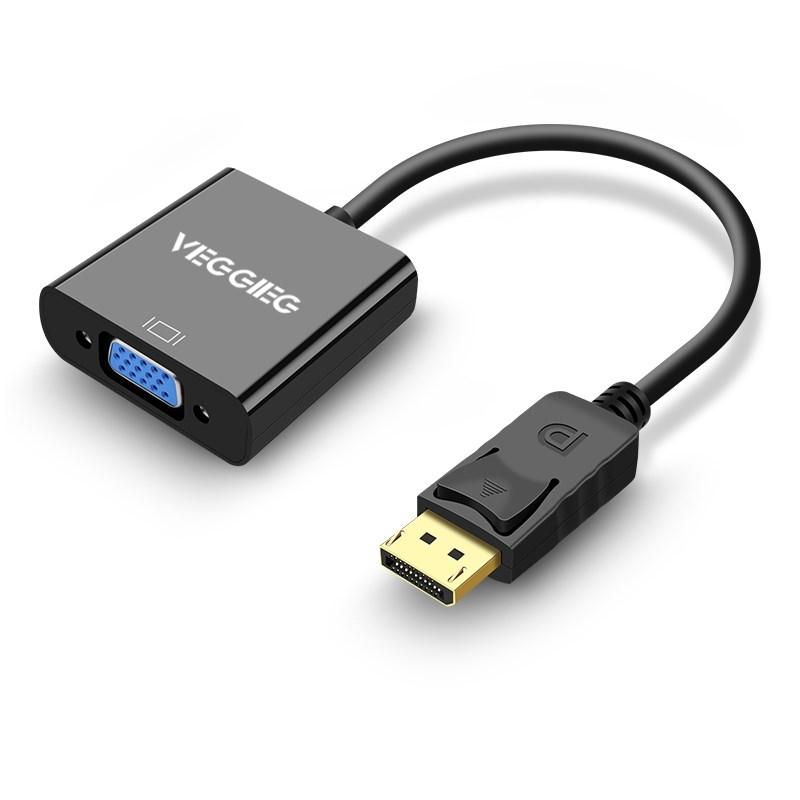 Конвертер Display Port на VGA | Переходник Адаптер VEGGIEG DP - VGA