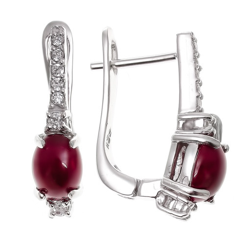 Серьги TEOSA серебро с родием DRGS00053-E-RB