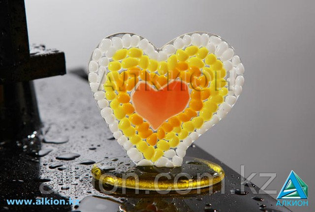 Сувенир из стекла "Сердечко"