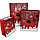 Пакет подарочный L(30х41) в новогодней тематике красный цвет с игрушками, фото 3