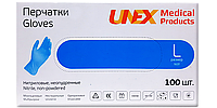 Перчатки одноразовые нитриловые размер L коробка 100 шт (черные)