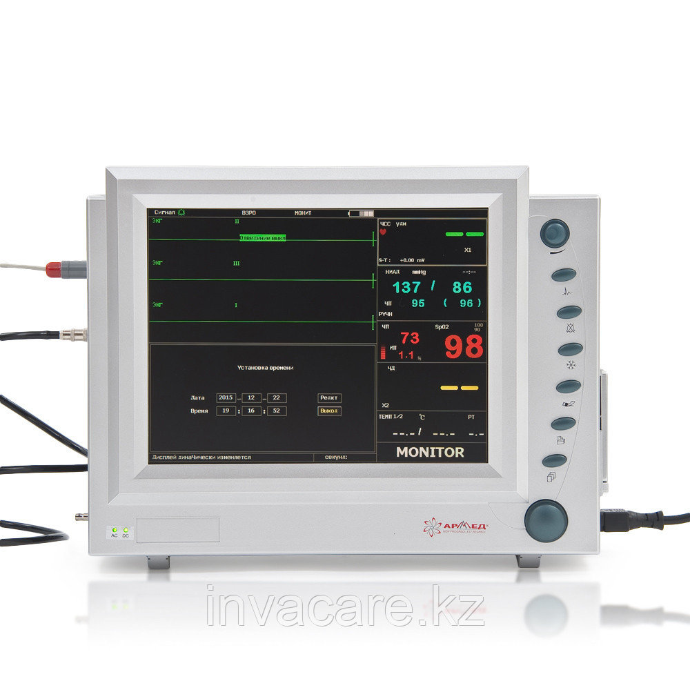 Монитор прикроватный многофункциональный медицинский "Armed": PC-9000b с приналежностями (Nellcor датчики - фото 8 - id-p60043208