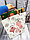 Пакет подарочный  L(30х41) в новогодней тематике белый цвет с игрушками, фото 7
