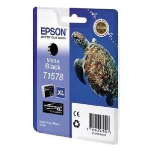 Картридж оригинальный Epson, T1578, матовый чёрный.
