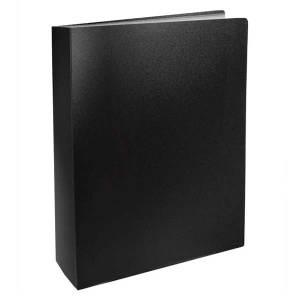 Папка с файлами, 80ф., А4, 0.8мм, BASIC, черный.