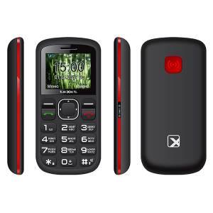 Мобильный телефон Texet TM-B220 черный-красный