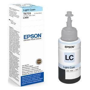 Оригинальные чернила Epson, T6735, светло-голубой, 70 мл.
