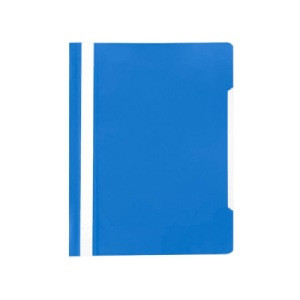 Папка-скоросшиватель пластик. А4, 180мкм, синяя.