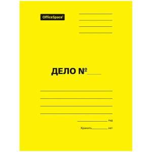 Скоросшиватель, мелованный картон, А4, 300 гр. желтый.