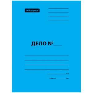 Скоросшиватель, мелованный картон, А4, 300 гр. синий.