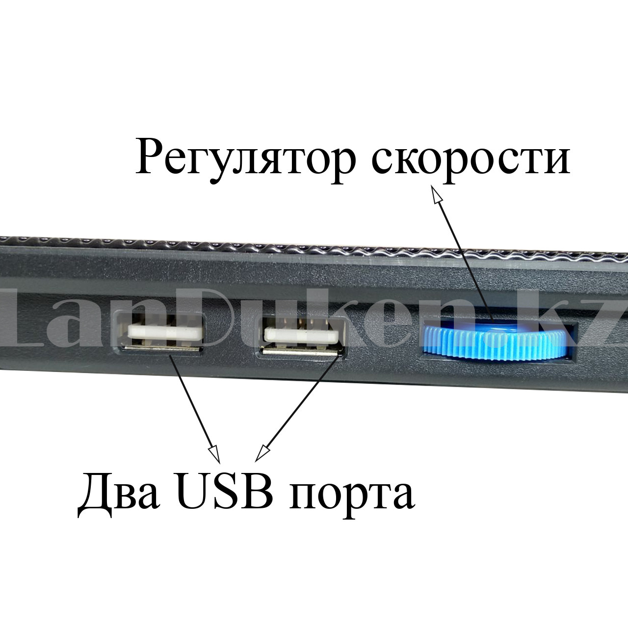 Охлаждающая подставка кулер для ноутбука 15,6 дюймов c 5 вентиляторами бесшумная с подсветкой JM MAX PRO X5 - фото 4 - id-p83768065