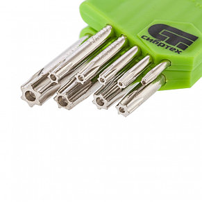 Ключи имбусовые Tamper-Torx 9 шт, T10-T50, СИБРТЕХ. 12321, фото 2